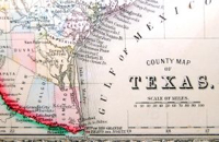 Old Texas Map