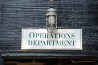 Operations Department Sign CA