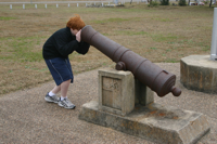 Peering into a cannon