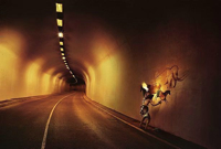 Caveman in Tunnel