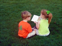 139391 A Boy A Girl And A Book