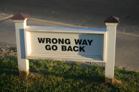 Wrong Way Go Back